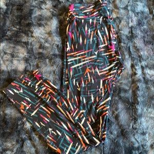 LuLaRoe OS multicolor leggings